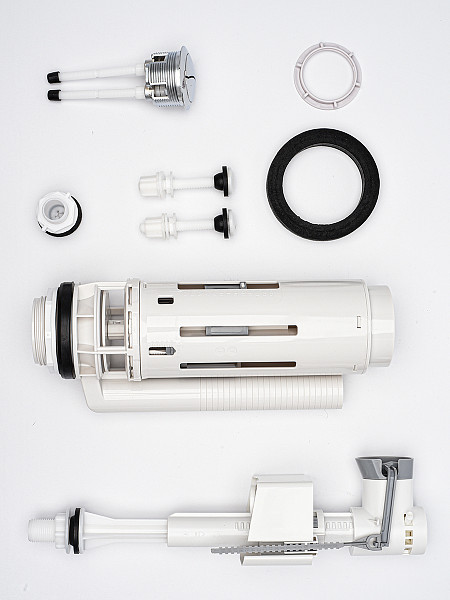 AQM1102 Бачок для напольного унитаза AQUAme с фурнитурой GEBERIT. 345x140x390мм