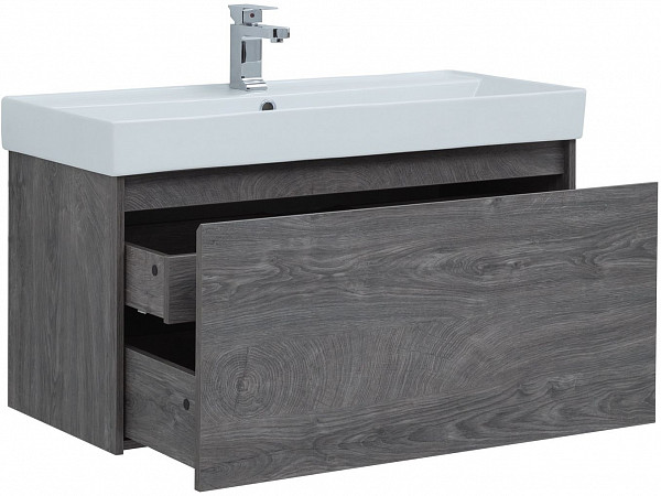 Тумба под раковину Aquanet Nova Lite 100 дуб рошелье (1 ящик) 00242579