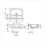 Раковина Cersanit PURE P55 UM-PUR55/1