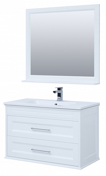 Мебель для ванной Aquanet Бостон М 100 белый (лит. мрамор) 00258284