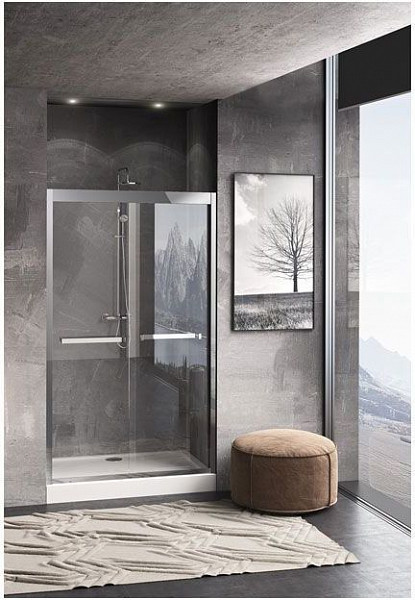 Душевая дверь Aquanet Delta NPD6122 120, прозрачное стекло NPD6122