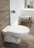 Унитаз подвесной CERSANIT NATURE NEW CLEAN ON S-MZ-NATURE-COn-DL-w с сиденьем дюропласт