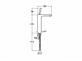Смеситель Roca Pals для раковины с донным клапаном, 5A376DC00