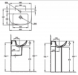 Раковина Jacob Delafon Odeon Up 60х44 см E4700-00