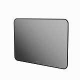 Gryning Зеркало с LED подсветкой и сенсором, 1000х700 черный контур