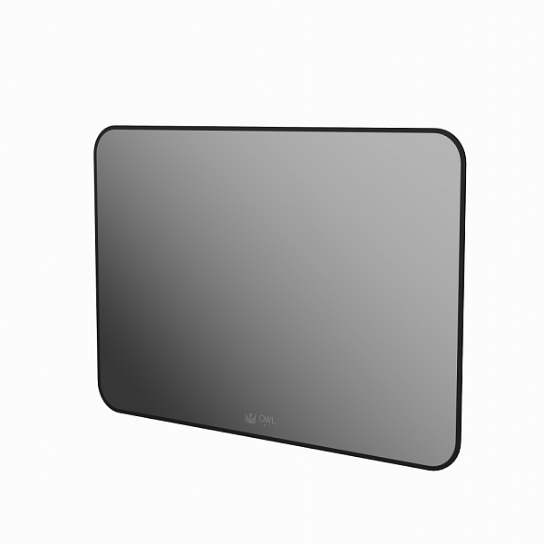 Gryning Зеркало с LED подсветкой и сенсором, 1000х700 черный контур