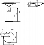 Рукомойник Ideal Standard Connect 48 см E504201