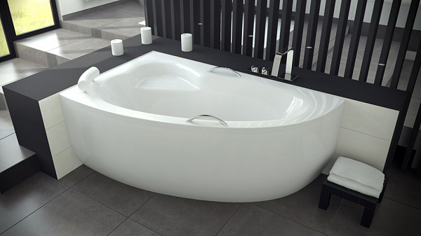 Акриловая ванна Besco Natalia 150x100 WAN-150-NL Левая