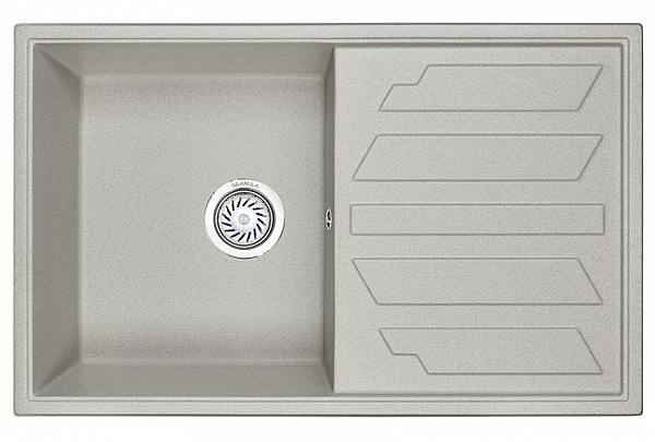Мойка кухонная Granula прямоугольная кварц 8002, БАЗАЛЬТ