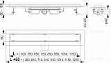 Душевой лоток AlcaPlast APZ106-650 Professional Low Водоотводящий желоб