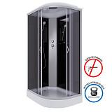 Душ.каб. NG-3512-14L (1200х800х2150) низкий поддон(13см) стекло ТОНИРОВАННОЕ 3 места