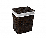 Плетеная корзина для белья с крышкой Wasserkraft Isar WB-130-M