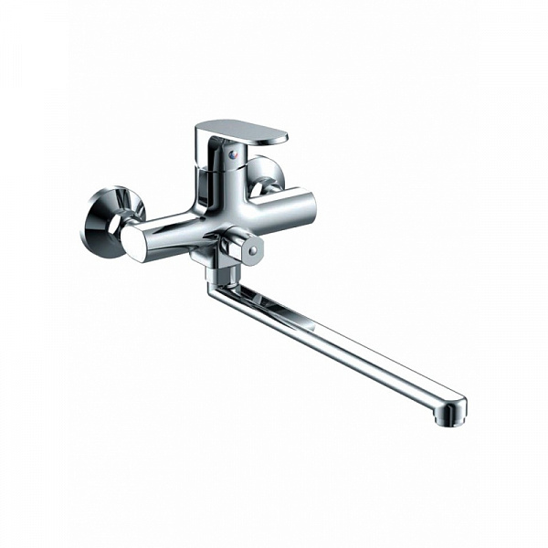 Смеситель для ванны c длинным изливом Bravat Pure F6105161C-01A