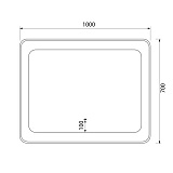 Зеркало с подсветкой, 100 см, Esper, IDDIS, ESP1000i98
