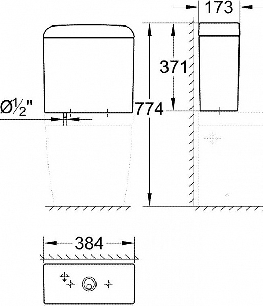 Бачок для унитаза Grohe Euro Ceramic 39332000