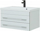 Тумба под раковину Aquanet Верона 75 белый (подвесная 2 ящика) 00176669