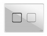 Кнопка ACCENTO SQUARE для AQUA 50 пневматическая стекло белый