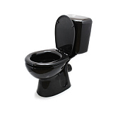 Унитаз-компакт ГРАНД, г/в, 1-реж, сид. ПП, черный (КЕРАМИН)