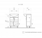 Тумба под раковину VIGO Alessandro 50 см tn.ALE.UYU.55.2D зел