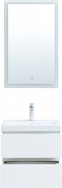 Мебель для ванной Aquanet Беркли 50 белый глянец (2 ящика) 00306356