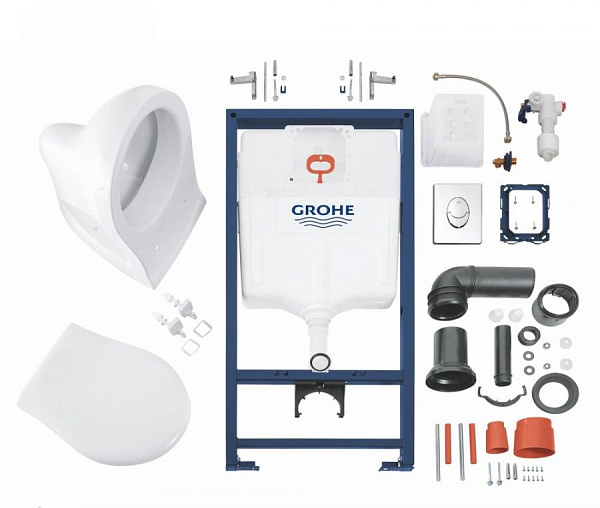 Комплект Grohe Solido 39192000 унитаз + инсталляция + клавиша
