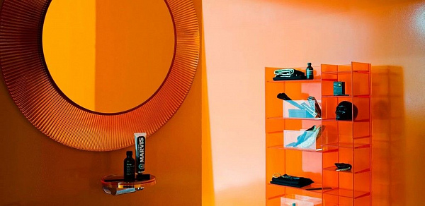 Зеркало Laufen Kartell 3.8633.1.082.000.1 оранжевый пластик