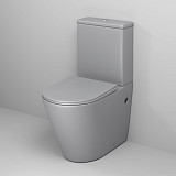 Унитаз GR-4480GLMS Color (620*365*810) СВЕТЛО-СЕРЫЙ МАТОВЫЙ напольный БЕЗОБОДКОВЫЙ, 2 мес
