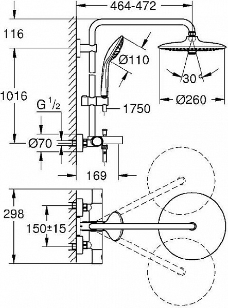 Душевая система Grohe Euphoria 26114001