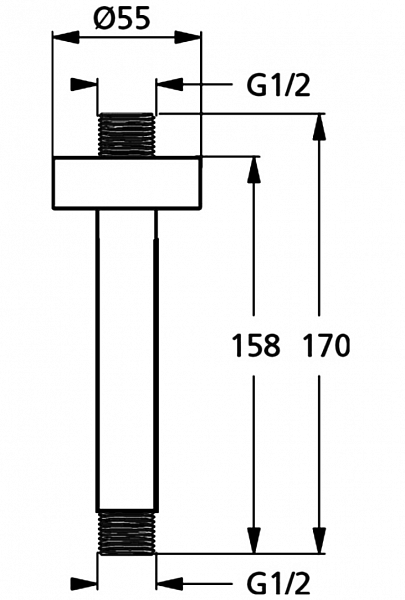 Кронштейн для верхнего душа Ideal Standard IdealRain B9446AA