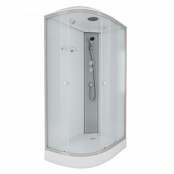 Душ.каб. NG-4312-14R (1200х800х2150) низкий поддон(13см) стекло МАТОВОЕ 3 места