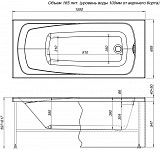 Акриловая ванна Aquanet Roma 160x70 (с каркасом) 00205505