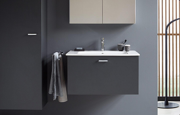Комплект мебели Duravit тумба XBase + раковина Starck 3 85 см