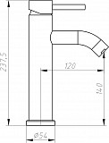 Смеситель для раковины Aquanet Steel AF210-10S AF210-10S