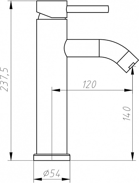 Смеситель для раковины Aquanet Steel AF210-10S AF210-10S