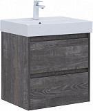 Тумба под раковину Aquanet Nova Lite 60 дуб серый (2 ящика) 00287889