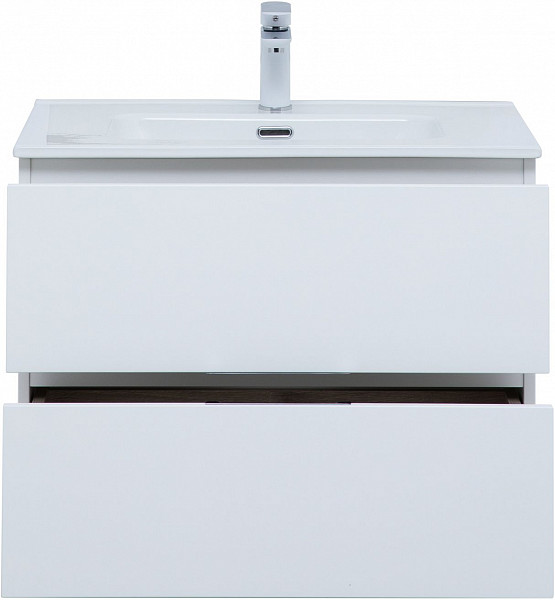 Тумба под раковину Aquanet Алвита New 70 2 ящика, белый матовый 00303909