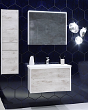 Шкаф - колонна Roca Ronda L белый матовый/бетон ZRU9303005