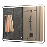 Зеркало AZARIO Aldo 1000*800 влагостойкое с подсветкой (CS00071905)