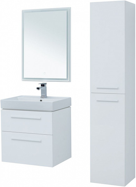 Тумба под раковину Aquanet Nova 60 белый (2 ящика) 00242279