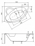 Акриловая ванна Besco Ada 160x100 WAA-160-NL Левая