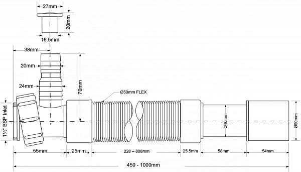 Гофра McAlpine MRMF2W