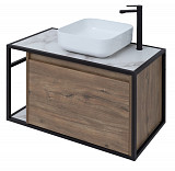 Тумба под раковину Aquanet Nova Lite Loft 90 R дуб рустикальный 00261659