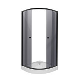 Душ. уголок NG-003-14T (800х800х1950) низкий поддон(13см) стекло ТОНИРОВАННОЕ, 2 места