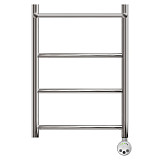 Полотенцесушитель электрический Point Афина PN04146PE П3 400x600 с полкой левый/правый, хром