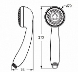 Душевая лейка Vidima Seva Jet BA182AA