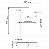 Смеситель для раковины Wasserkraft Elbe 7403H
