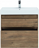 Тумба под раковину Aquanet Nova Lite 75 дуб рустикальный (2 ящика) 00249515
