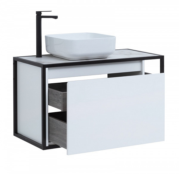 Тумба под раковину Aquanet Nova Lite Loft 90 L белый 00261652