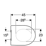 Крышка-сиденье для унитаза Geberit iCon Slim с микролифтом 574950000
