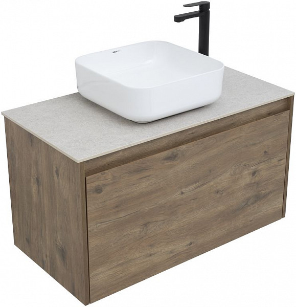 Тумба под раковину Aquanet Nova Lite 90 дуб рустикальный (1 ящик) 00249517